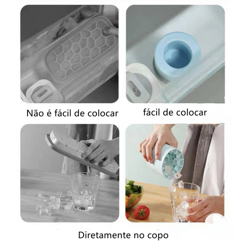 Molde de cubo de gelo de silicone