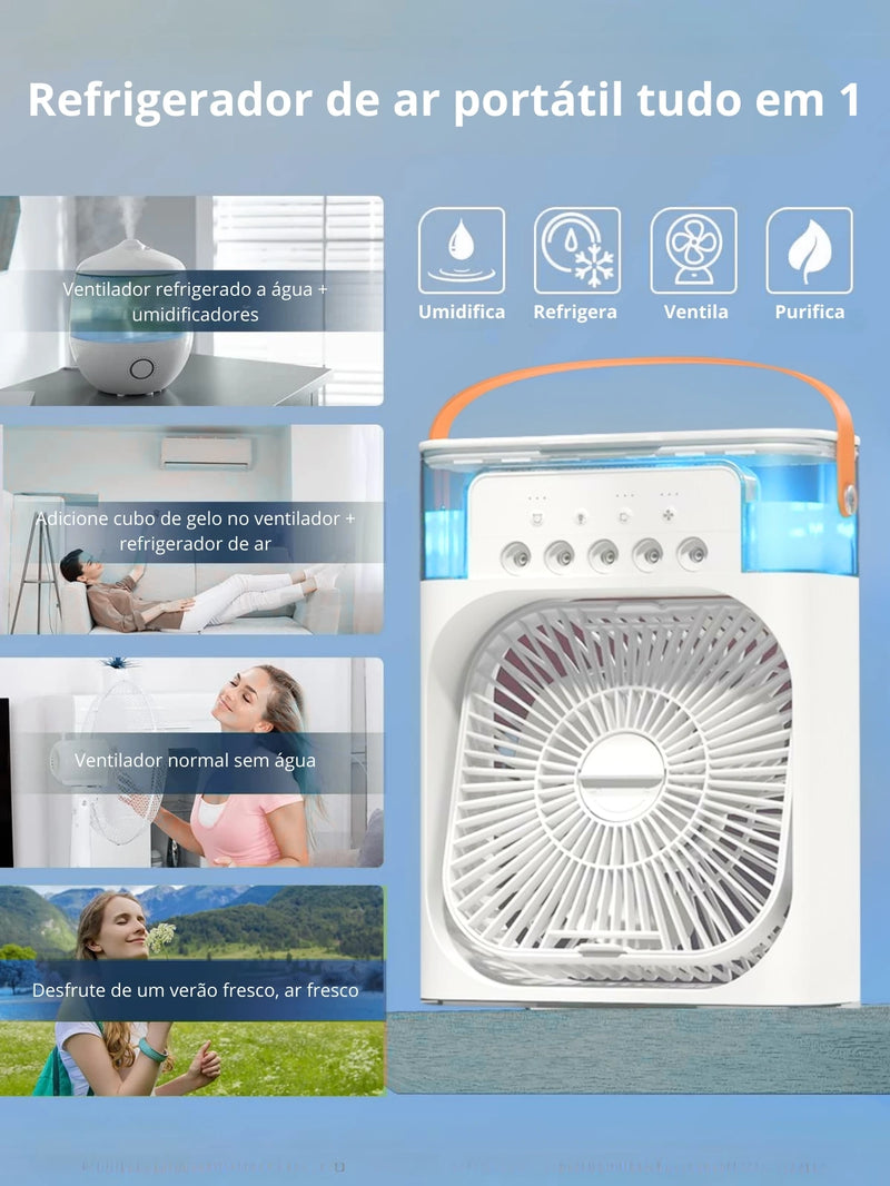 Ventilador Portátil com Umidificador