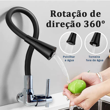 Torneira Gourmet Flexível Duplo Jato