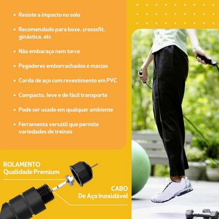 Corda de Pular Crossfit Profissional 3M